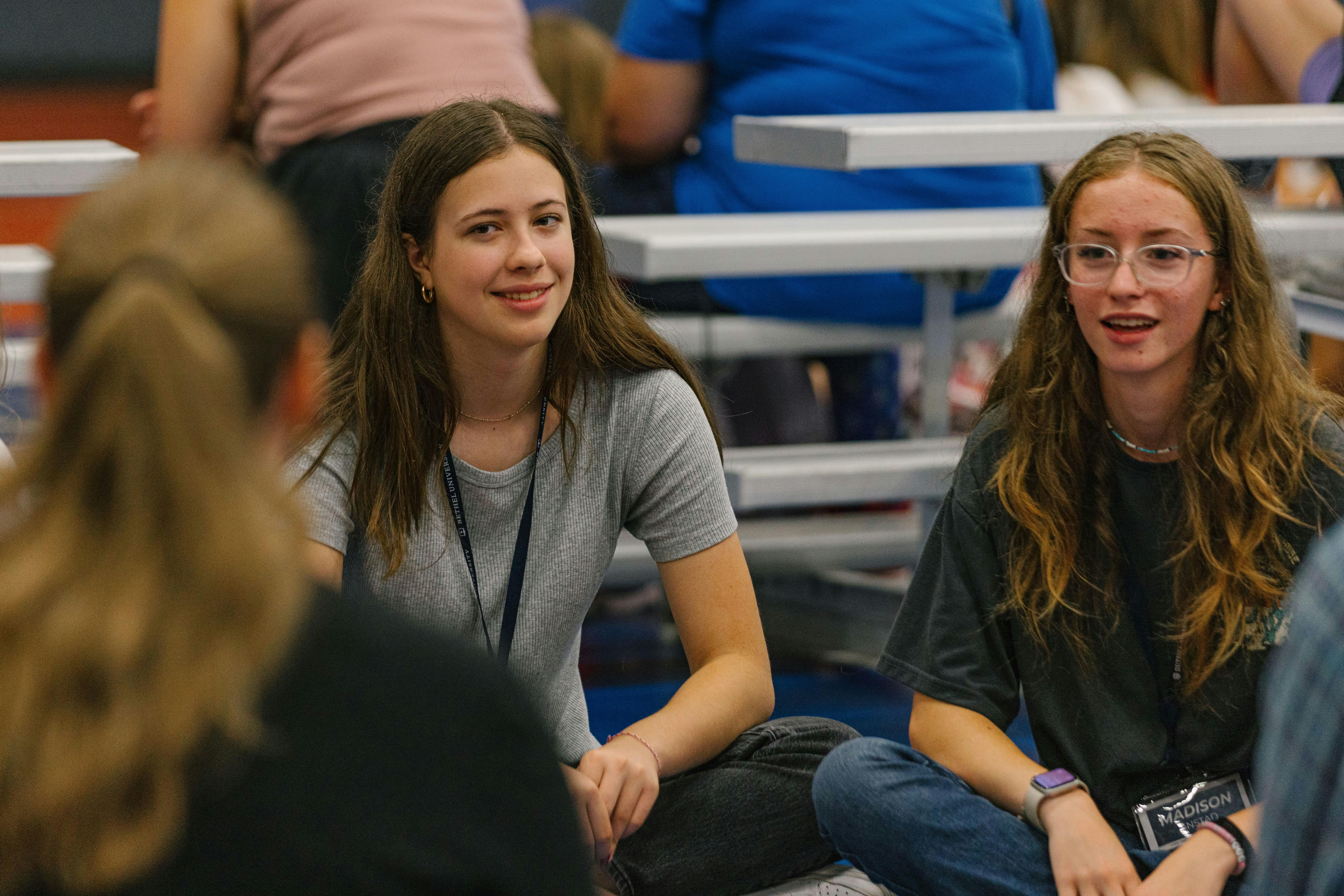 Students talking