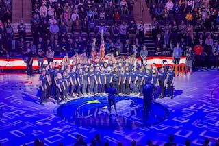 Bethel Choir Sings National Anthem at Timberwolves Game
