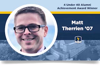 Matt Therrien ’07 receives 4 Under 40 Alumni Achievement Award