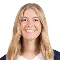 Hannah Penke, sophomore outside hitter. Provided consistent two-way production throughout the season, finishing second on the team with 329 digs while contributing key offensive performances in conference play. Posted a season-high 22 kills against St. Olaf and recorded multiple double-doubles during the MIAC schedule.
