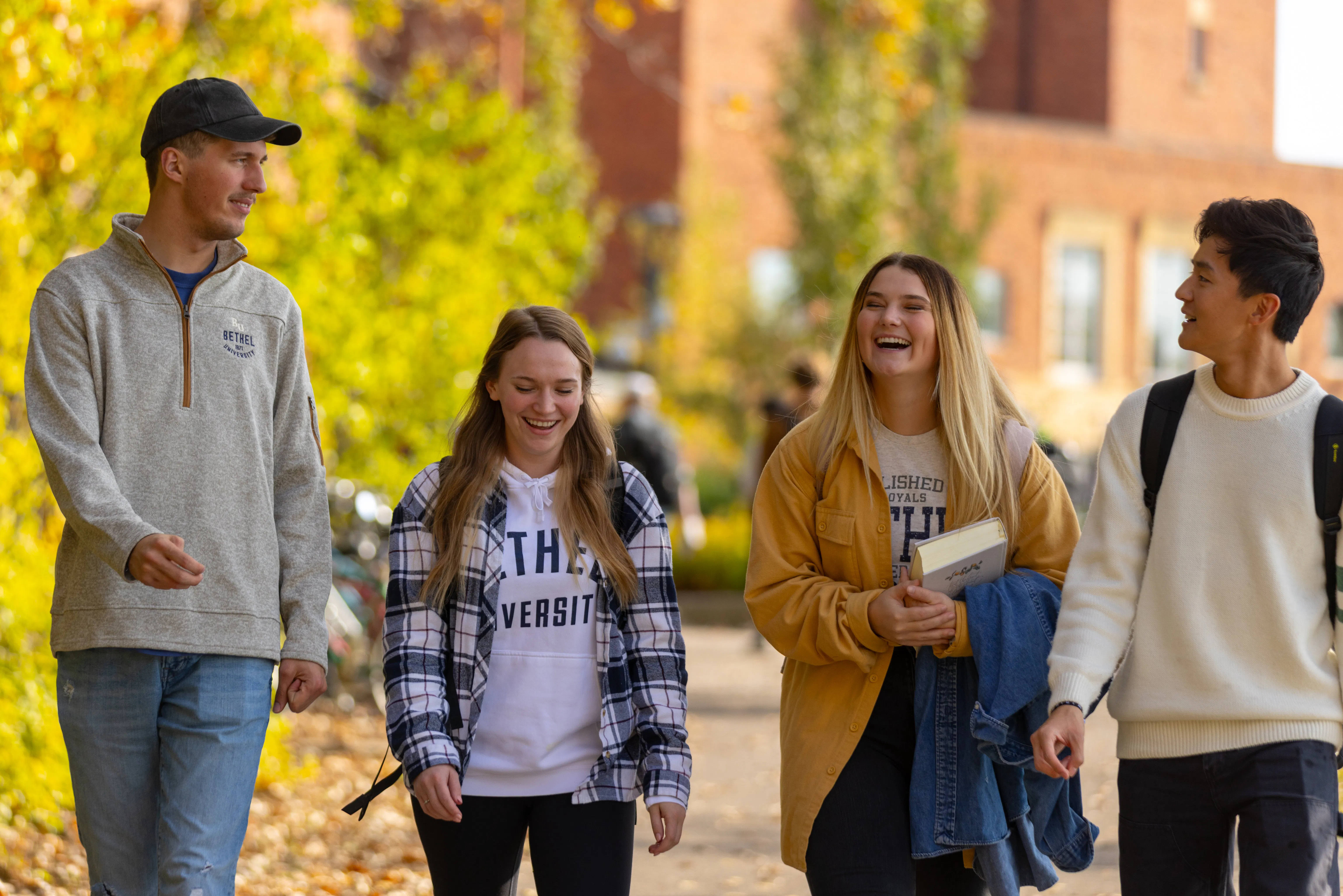 Student group walking