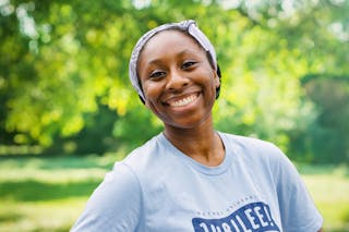 Student smiling