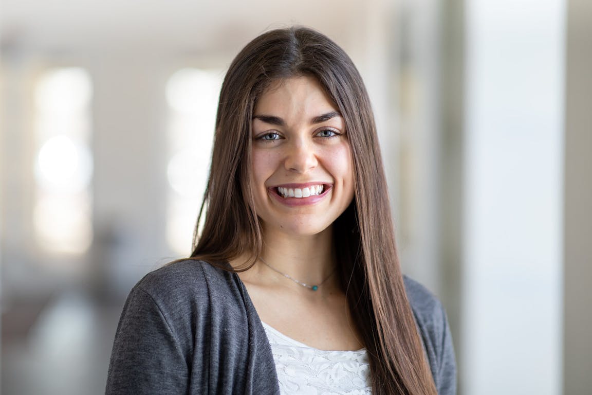 Smiling student