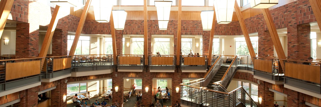 See a view of the Monson Dining Center.