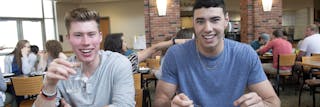 Students in Bethel&apos;s Dining Center