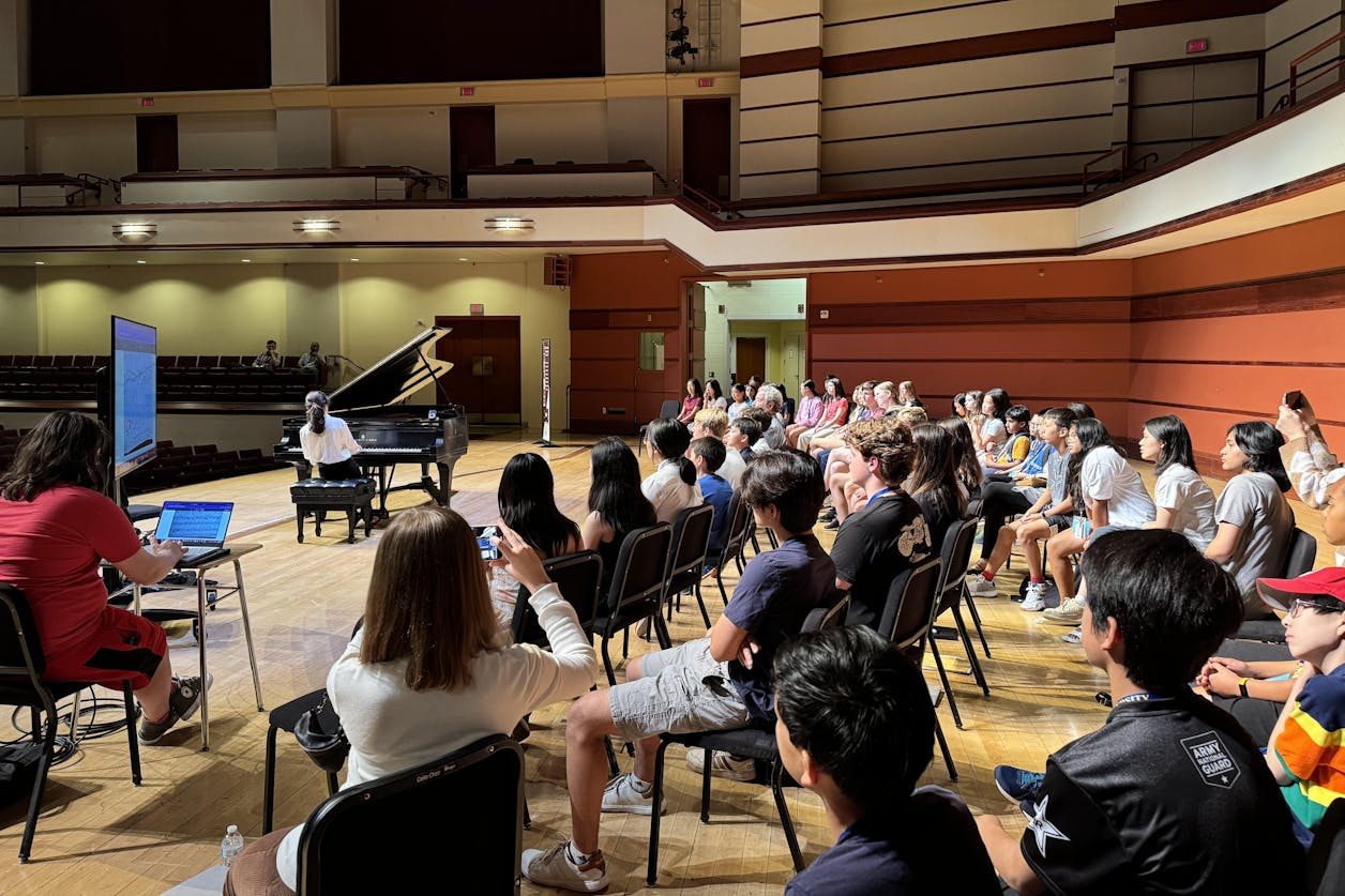 Recitals in progress at Bethel University.