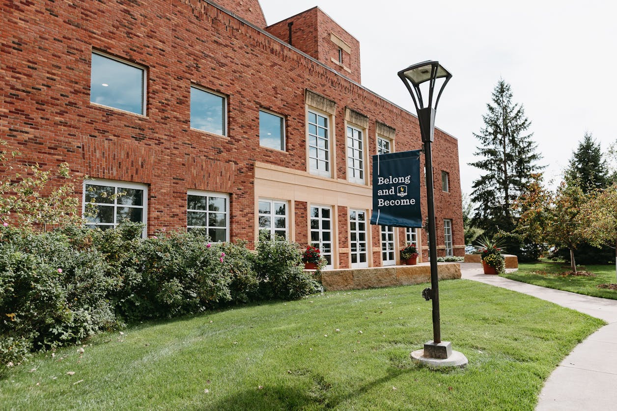 building exterior with belong and become banner