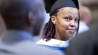 A Bethel student celebrates graduation day.