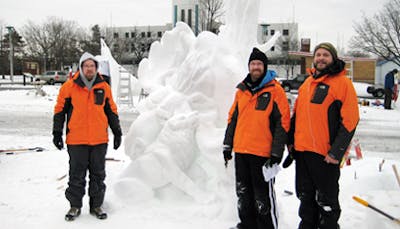 Alums Win Snow Sculpture Contest
