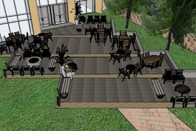 Bethel Student Government (BSG) Funds Patio Expansion in Kresge Courtyard
