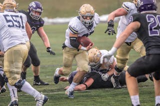 The Bethel University team couldn’t overcome early miscues and turnovers in a 26-12 loss to the University of Wisconsin-Whitewater Saturday in Whitewater, Wisconsin. 