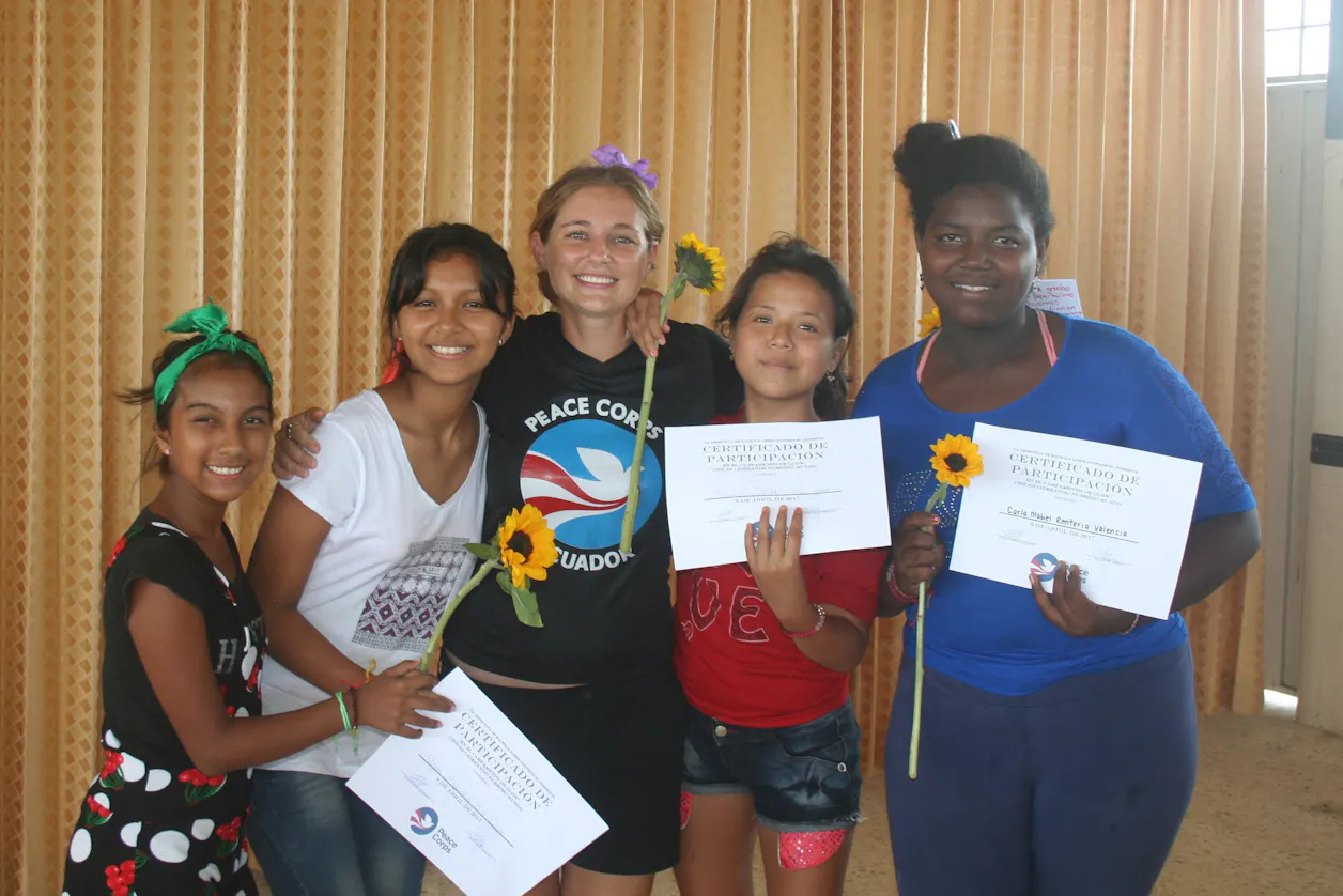 Melia with Barrio Girls