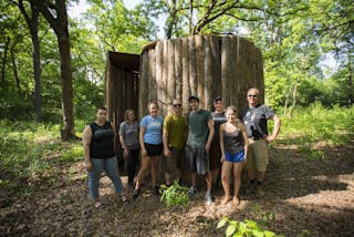 Student-made Sculpture The Archenteron Installed at Silverwood Park 