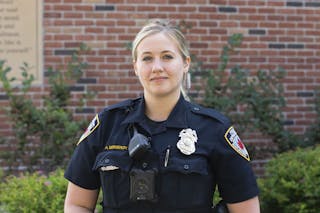 Maplewood Police Officer and Bethel psychology graduate Ashley Bergeron 