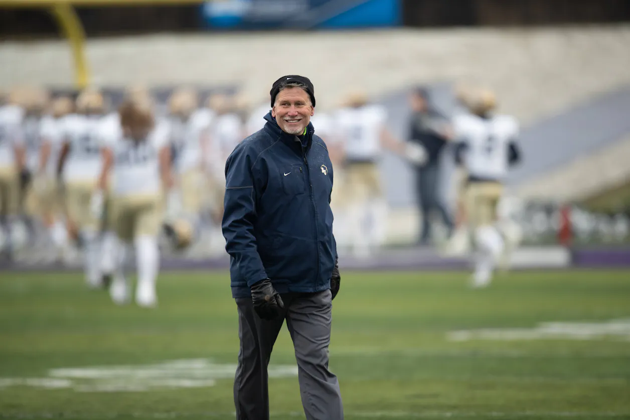 Bethel Football Head Coach Steve Johnson (Photo credit: Nathan Klok ’17)