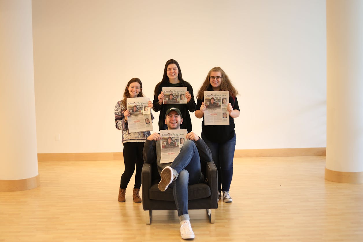 Journalism students get hands-on experience at Bethel University. 