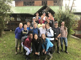 Group of students on the 2019 Interim trip "Ecology in the Tropics"
