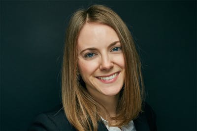 ChatENG founder Jaclyn Eichenberger '11 smiles for a portrait.