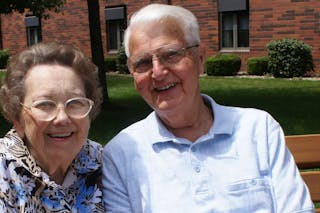 Norma and Robert Pint, longtime donors who started the Norma R. and Robert F. Pint Seminary Scholarship Fund to support Bethel Seminary students.