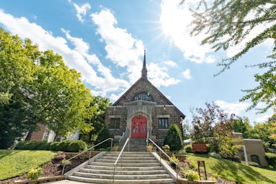 St. Matthew's Episcopal Church in St. Paul, which enlisted the help of Bethel’s Advanced Sculpture class to envision a piece of artwork meant to celebrate the church’s history. 