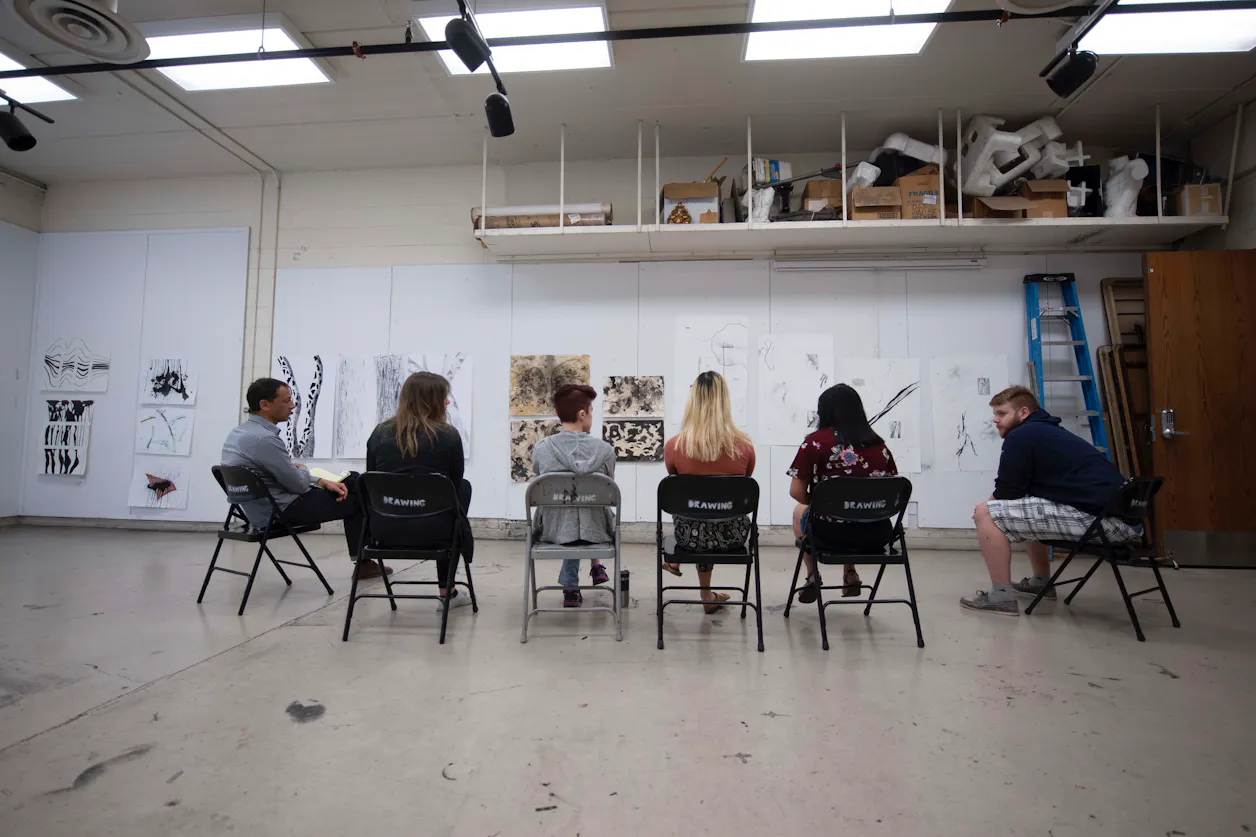 "The reason students wanted an art therapy major is because they feel that they want to make art—that they want to work in this creative practice—but they also want to serve others," says Professor of Art Lex Thompson.