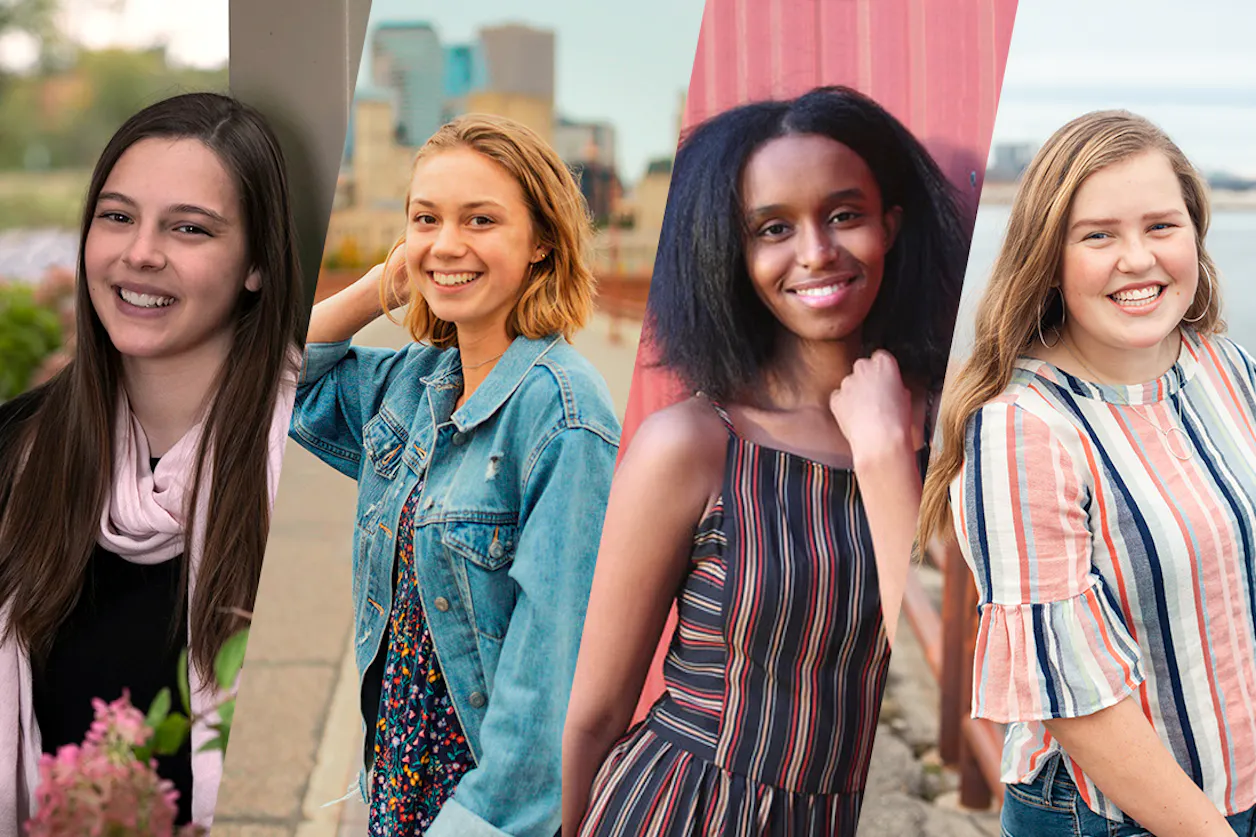 Brianna Mutterer, Claire Hipkins, Claire Nelson, and Soraya Keiser (left to right)