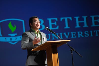 Kyongmin Song S'22 speaking