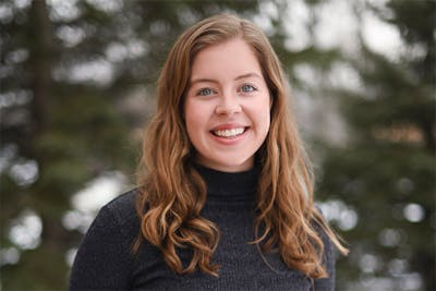 Lizzy Carson '22 was named a 2020-21 Newman Civic Fellow.