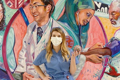 Biology major Rachael Goldsmith '19 currently works as a clinical researcher on COVID-19 treatment trials for Hennepin Healthcare.