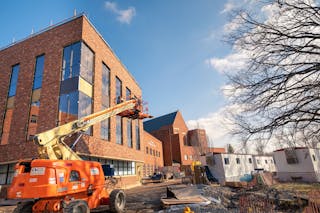 Exterior view of the science addition that will open fall 2020 at Bethel University