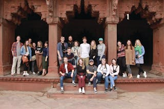 Bethel design and journalism students who traveled to India over J-term