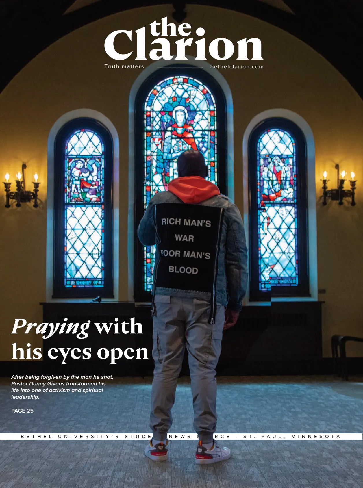 The Clarion's latest issue and Emma Harville '21 and Zach Walker's '21 last as staff leaders.