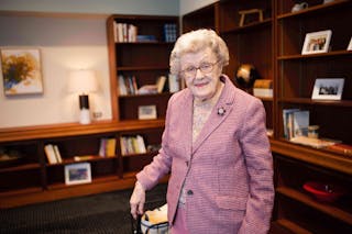Sagrid E. (Eleanor) Edman helped found the Department of Nursing at Bethel University.