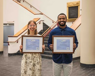 Chambers and Ranae Pageler '21 both received the 2021 Reconciliation Studies Award. "These students show a commitment to advancing reconciliation principles and practices through their relationship with Jesus, God, and the Holy Spirit," says Dr. Claudia May, program director and professor of reconciliation studies. "They courageously engage with self-examination. They practice reconciliation by entering into challenging and potentially life changing relationships with others." 