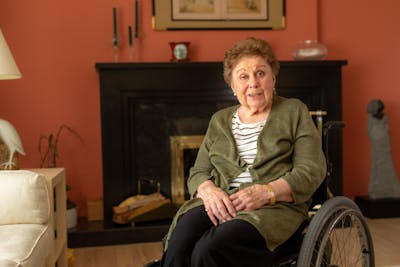 Longtime donor, partner, and friend Karin Larson helped create many hallmark spaces on Bethel University's campus, including the nursing department, the business and economics department, the Wellness Center, and the Nelson-Larson Science Center.