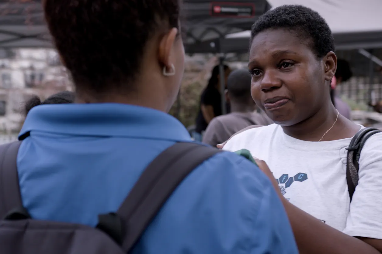 Monique Ferguson-Riley at a community event hosted by Freedom Youth Family Justice Center in the Bronx. 