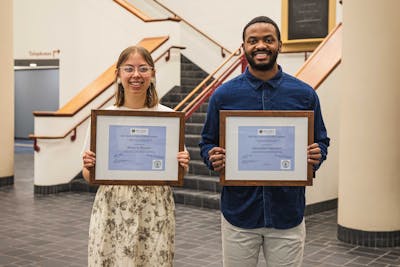 Bethel students Ranae Pageler and Kadrian Chambers