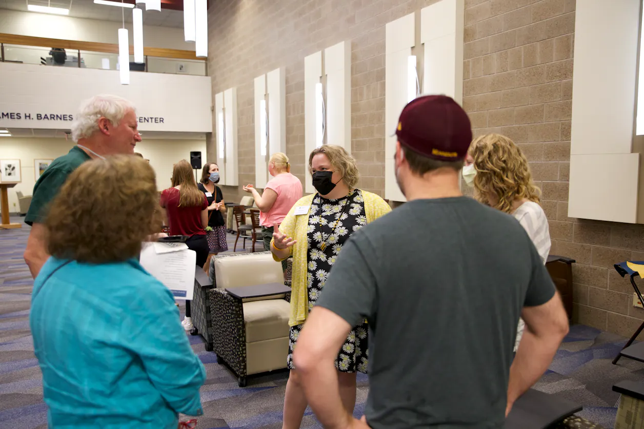 Faculty members and current Bethel students enjoyed connecting with alumni and their families after the last year apart.
