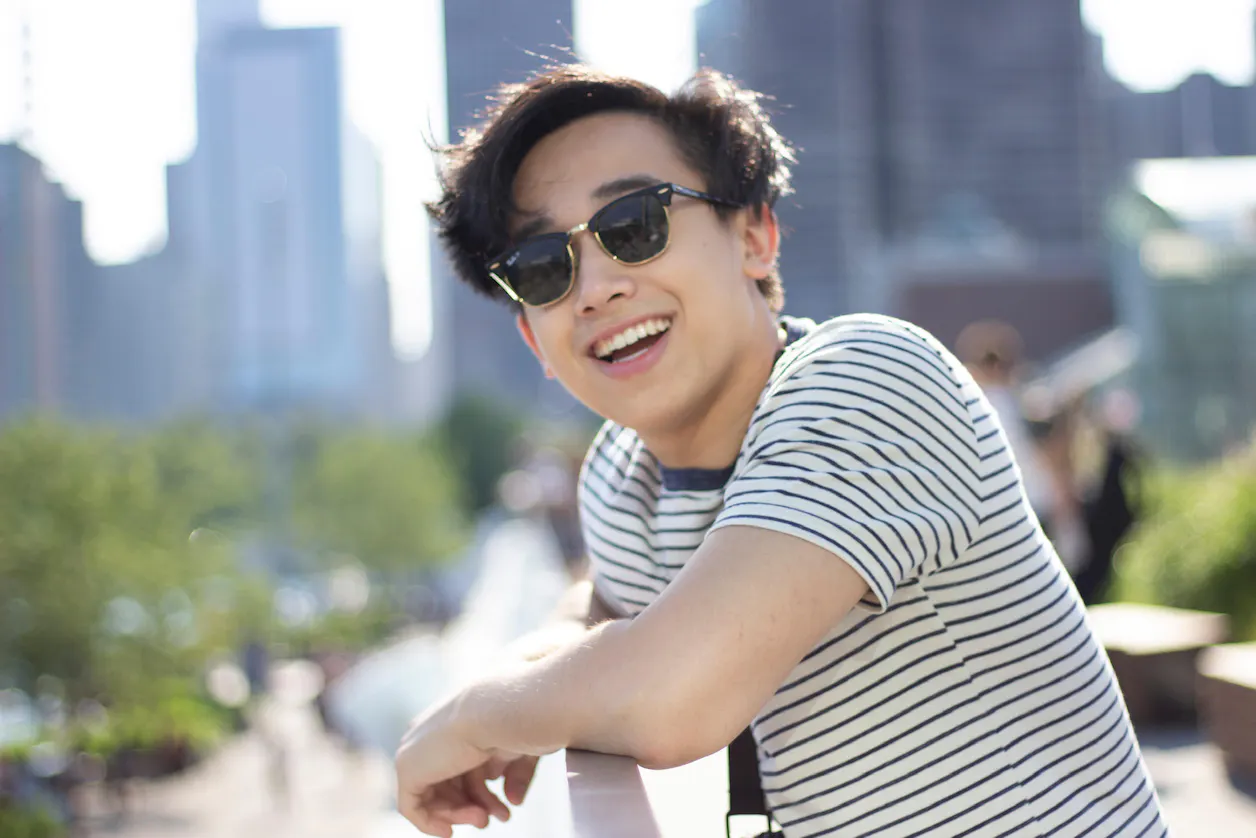 Toan Vo '21 will graduate with a degree in graphic design this May. Photo credit: Thanh Nguyen ‘21