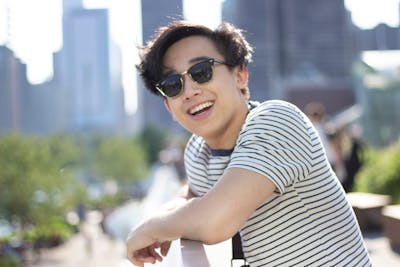 Toan Vo '21 will graduate with a degree in graphic design this May. Photo credit: Thanh Nguyen ‘21