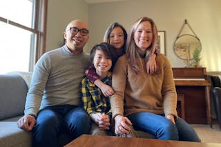 An and Britta (Harris) Nguyen with children Asher and Penelope.