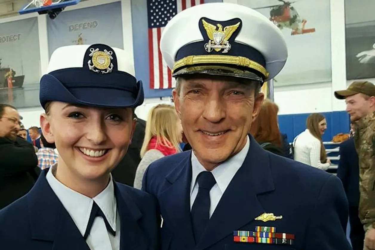 Jillian Carlson ’21 and her uncle Lt. Tim Martin