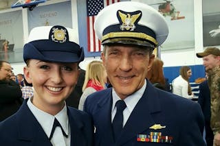 Jillian Carlson ’21 and her uncle Lt. Tim Martin