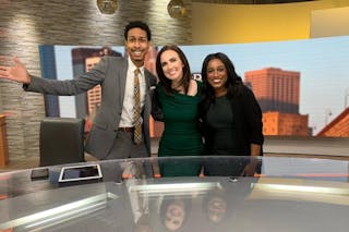 CeCe Gaines '18 in her current role as multimedia journalist at KARE 11