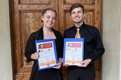 Kristianna Woller ’24 and Benjamin Shull ’24