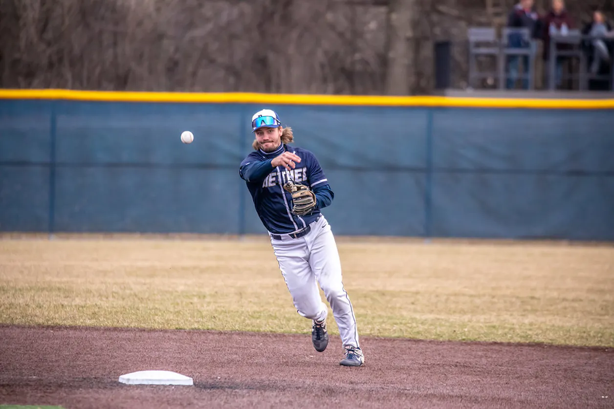 Marcus Krupke '22 found a home on the Bethel Royals baseball team.