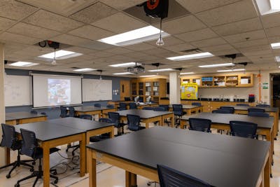 “Students now have a place to gather and discuss research in a way that much more closely resembles the research experience they might have as a graduate student at a larger university,” says Sherryse Corrow, professor of psychology. 