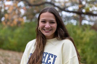 Katie Gemuenden '24, business major and graphic design minor, serves as student manager for the Social Media Student Ambassador team.