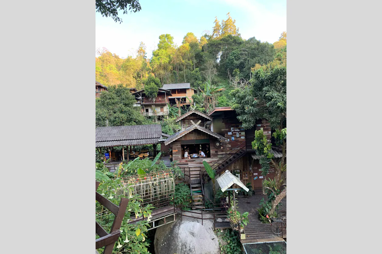 A view of a village called Mae Kampong 