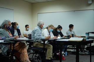 "There is great joy and pride among the students over what they are learning, and the class dynamic remains lively and interesting," says Professor of Biblical Studies Juan Hernández, Jr.